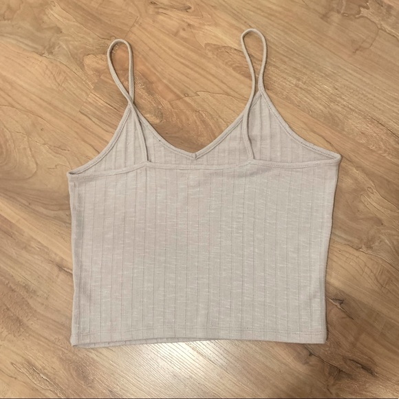 L tan ribbed knit like Camisole - Picture 2 of 2
